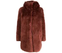 Kurzmantel mit Kapuze - Braun