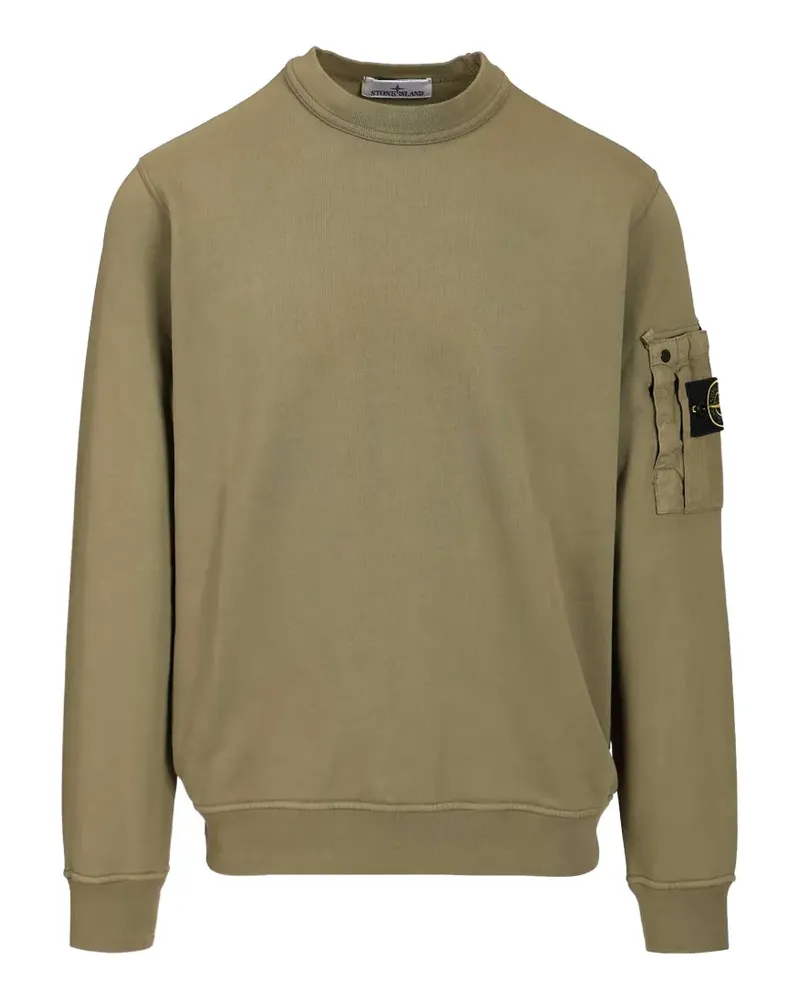 Stone Island Sweatshirt mit aufgesetzter Tasche - Grün Grün