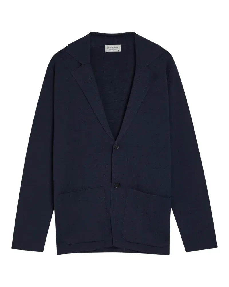 John Smedley Cardigan mit fallendem Revers - Blau Blau