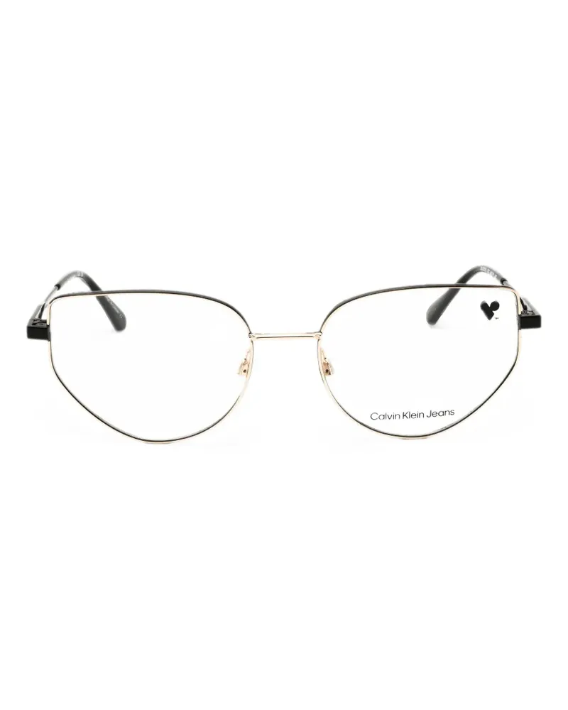 Calvin Klein cat-eye frame glasses - Schwarz Schwarz
