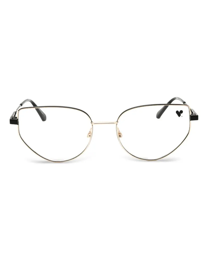 Calvin Klein Brille mit Cat-Eye-Gestell - Schwarz Schwarz