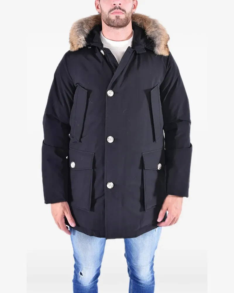 Woolrich Arctic Parka mit abnehmbarem Pelz - Schwarz Schwarz