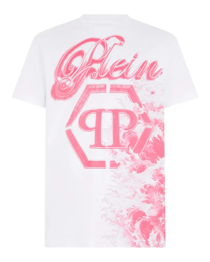 Philipp Plein T-Shirt mit rundem Ausschnitt - Weiß Weiß