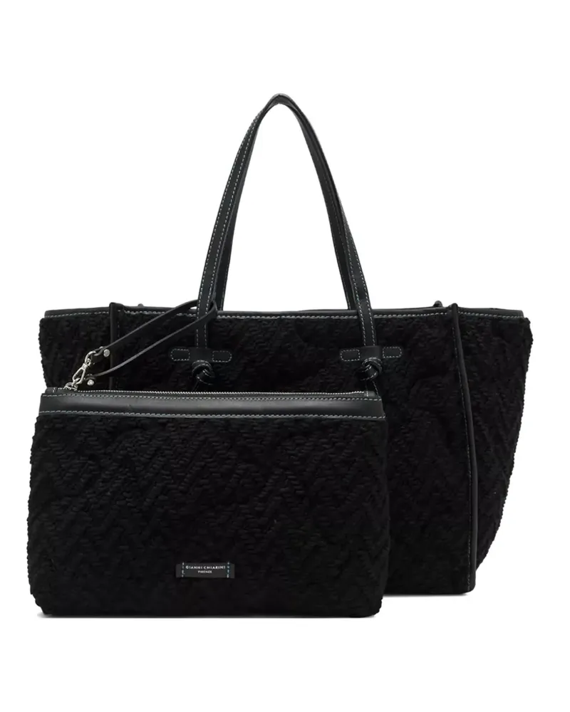 Gianni Chiarini Gesteppter Marcella Tote Bag mit Knotendetail - Schwarz Schwarz