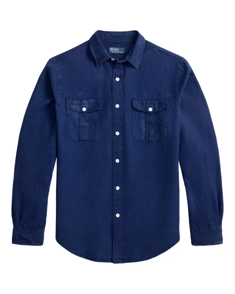Ralph Lauren Klassisches Hemd - Blau Blau