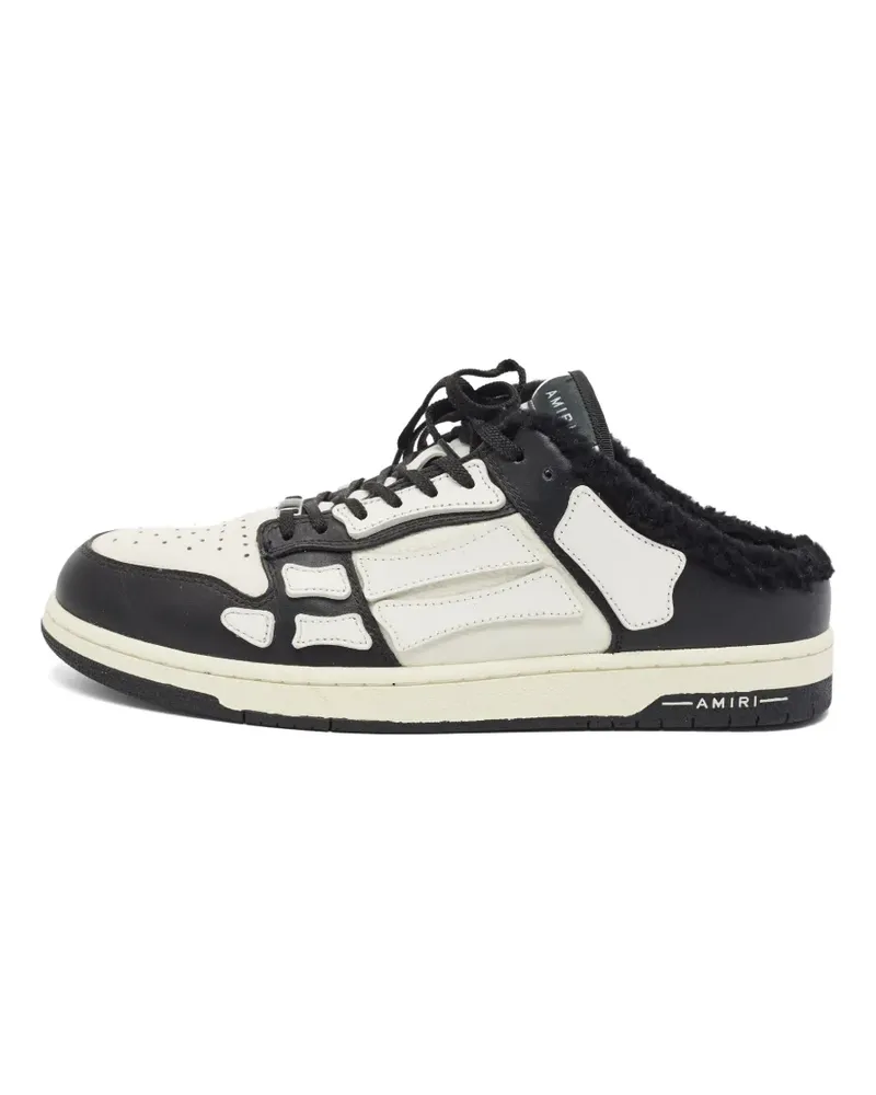 Amiri Skel Sneakers mit Shearling - Weiß Weiß