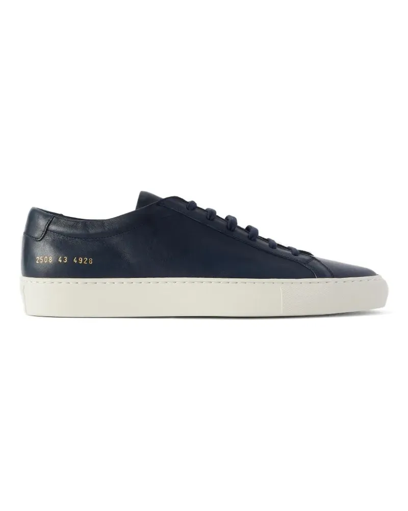 Common Projects serial-stamp leather sneakers - Blau Blau