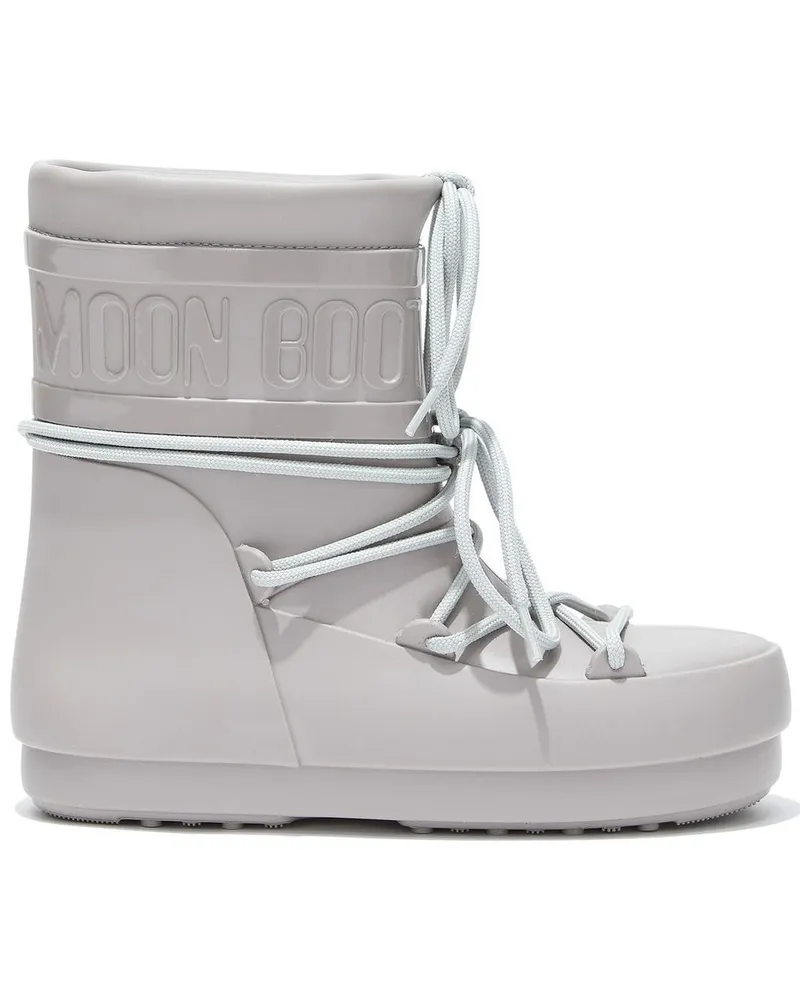 Moon Boot Regenstiefel mit Logo-Prägung - Grau Grau