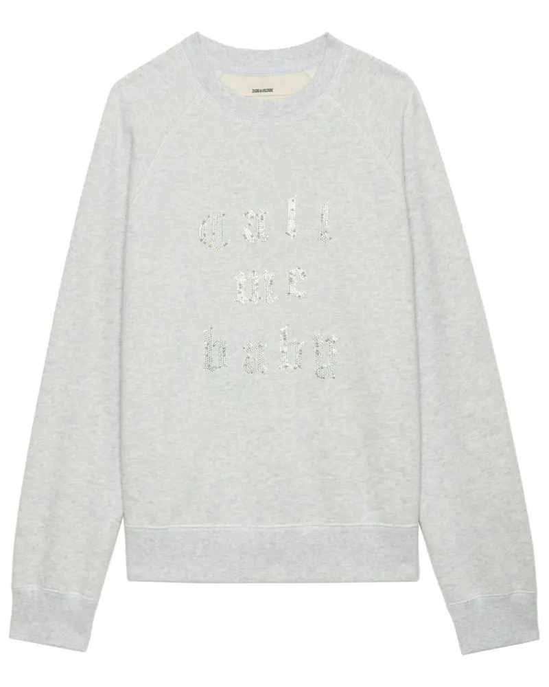 Zadig & Voltaire Sweatshirt mit Strass - Grau Grau