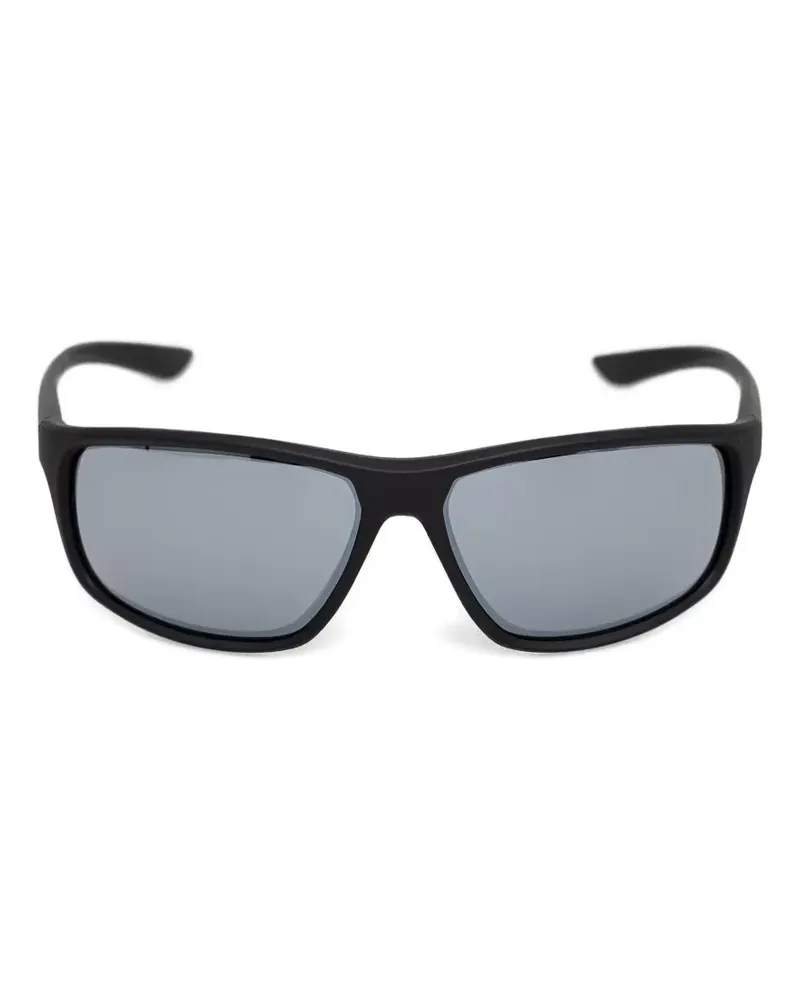 Nike Sonnenbrille mit eckigem Gestell - Schwarz Schwarz