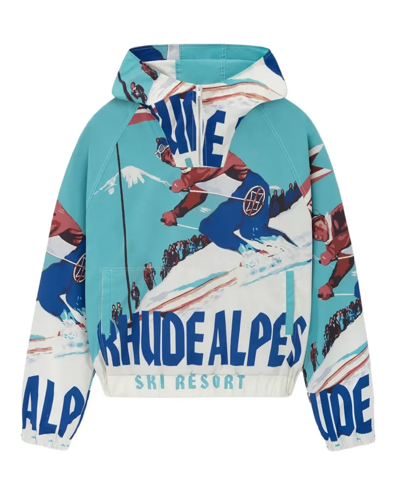 RHUDE Deux Resort graphic-print jacket - Blau Blau