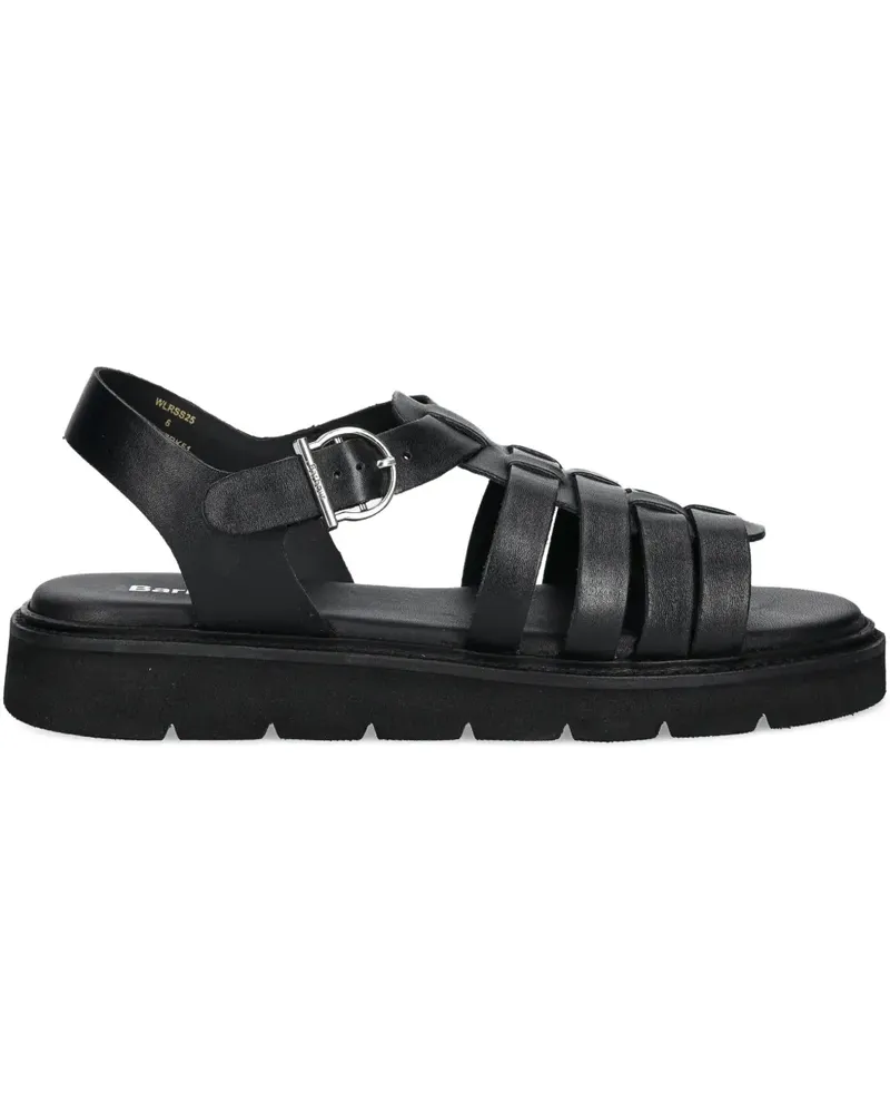 Barbour Sandalen aus Leder - Schwarz Schwarz
