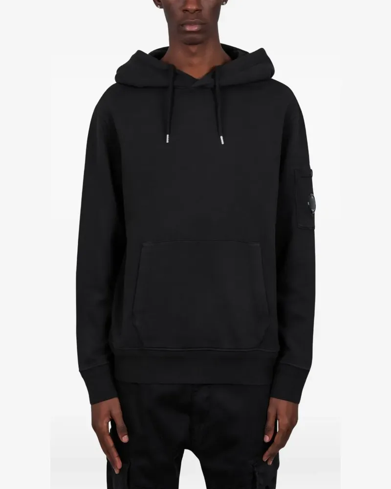 C.P. Company Langärmeliger Hoodie - Schwarz Schwarz
