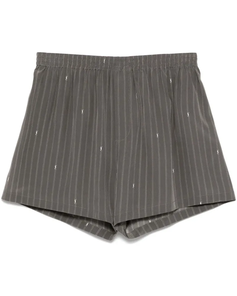 Saint Laurent Cassandre Shorts - Grau Grau