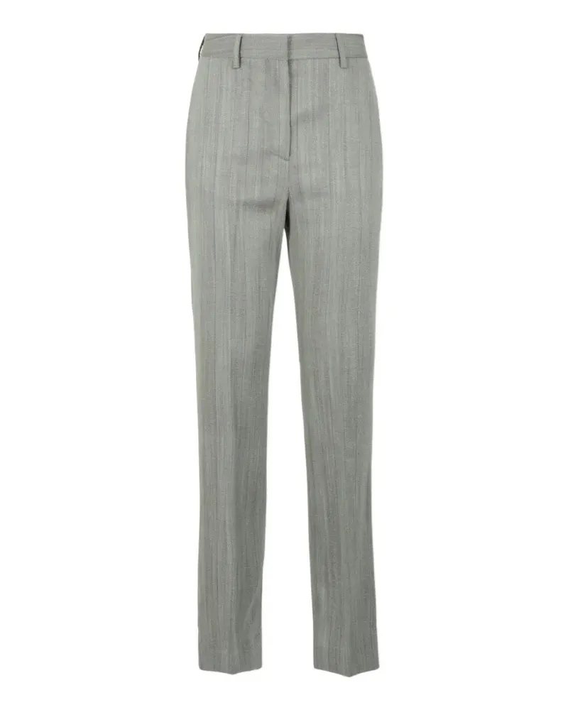 Golden Goose pants in gray pinstripe wool blend - Grau Grau