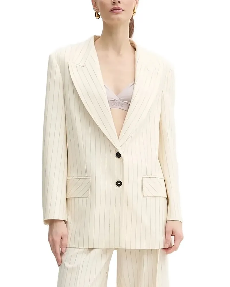 Simona Corsellini Blazer mit Streifen - Nude Nude