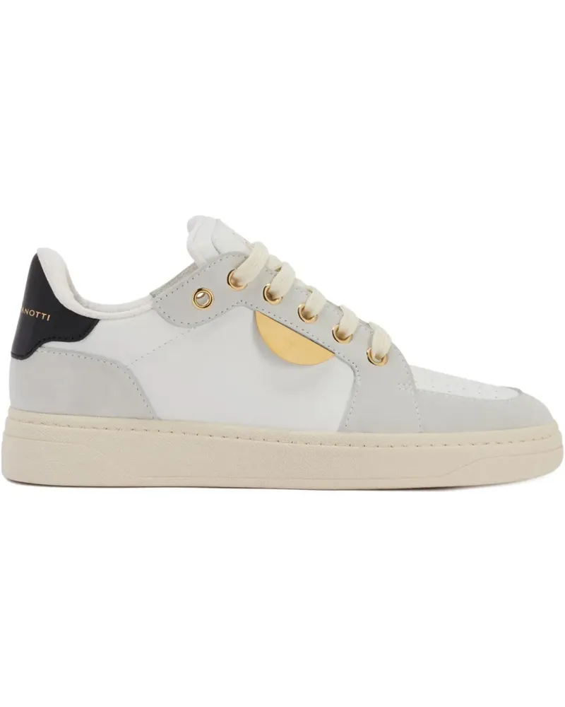 Giuseppe Zanotti GZ94 METAL leather sneakers - Weiß Weiß