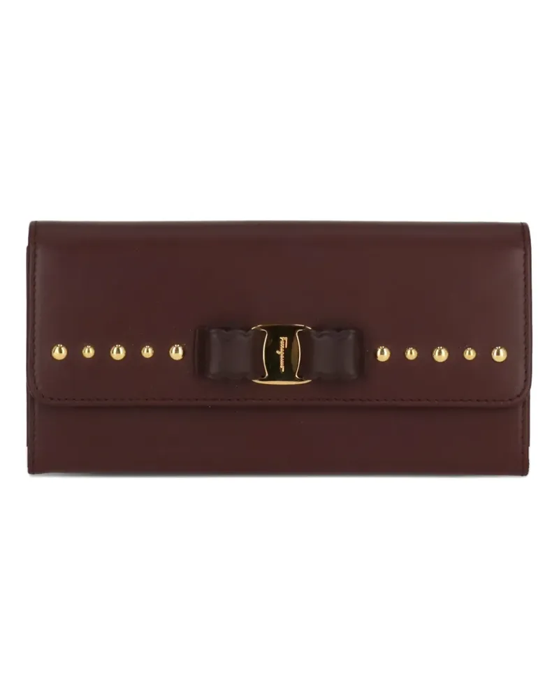 Ferragamo Portemonnaie mit Schleifendetail - Rot Rot