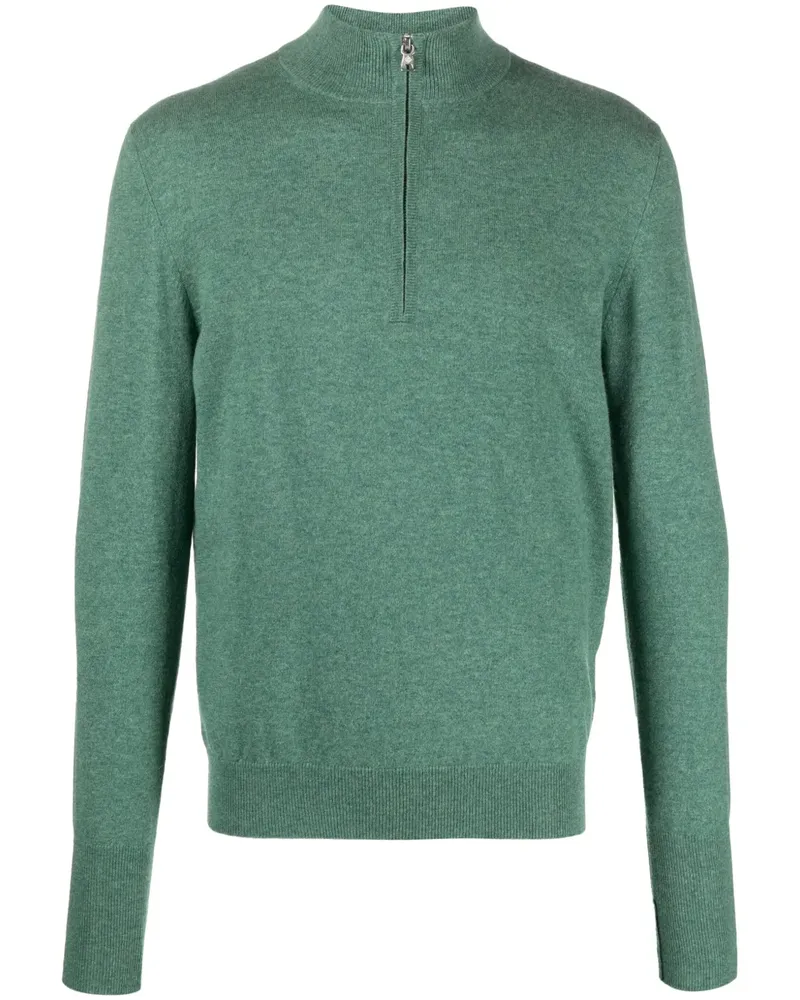 Ballantyne Kaschmirpullover mit Reißverschluss - Grün Grün