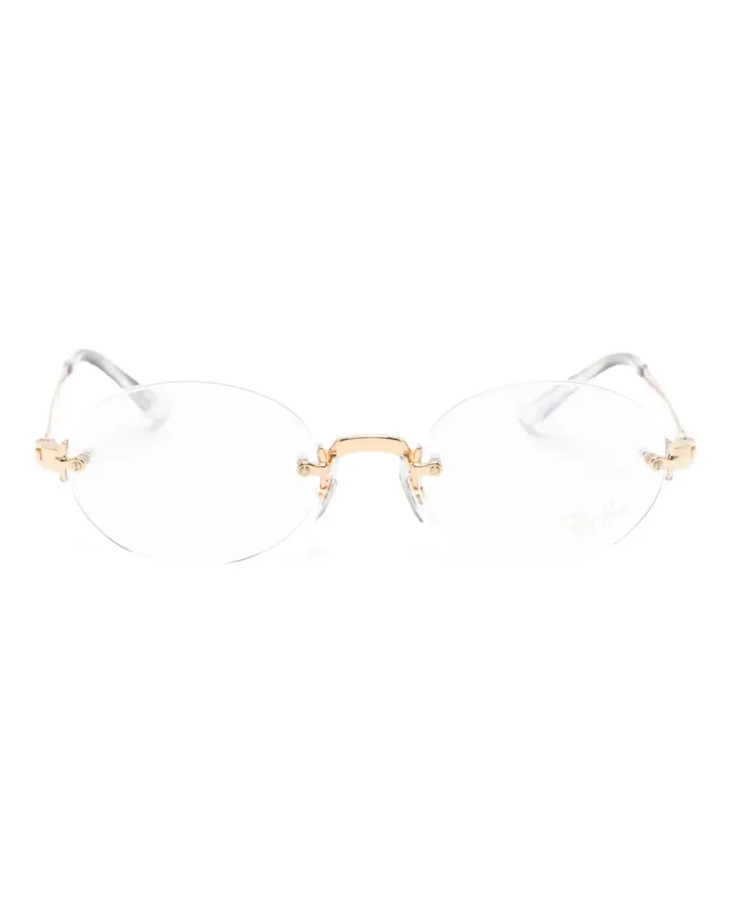 Ray Ban x A$AP ROCKY Sonnenbrille mit ovalem Gestell - Gold Gold