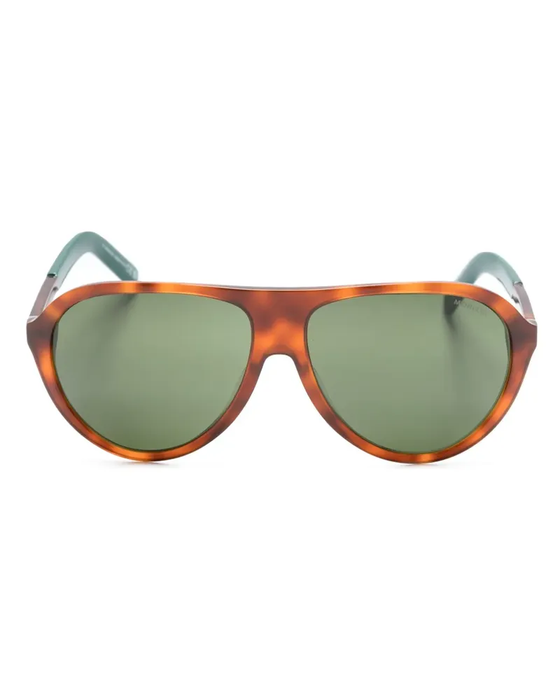 Moncler Roque Pilotenbrille - Grün Grün