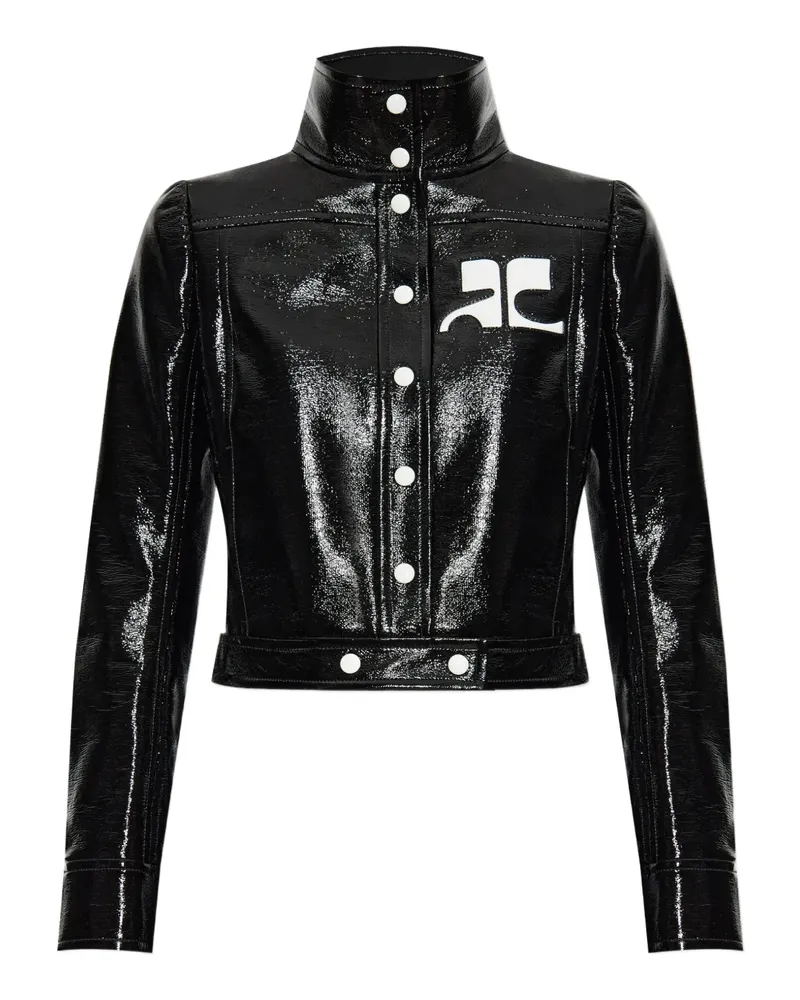 Courrèges Reedition Cropped-Jacke - Schwarz Schwarz