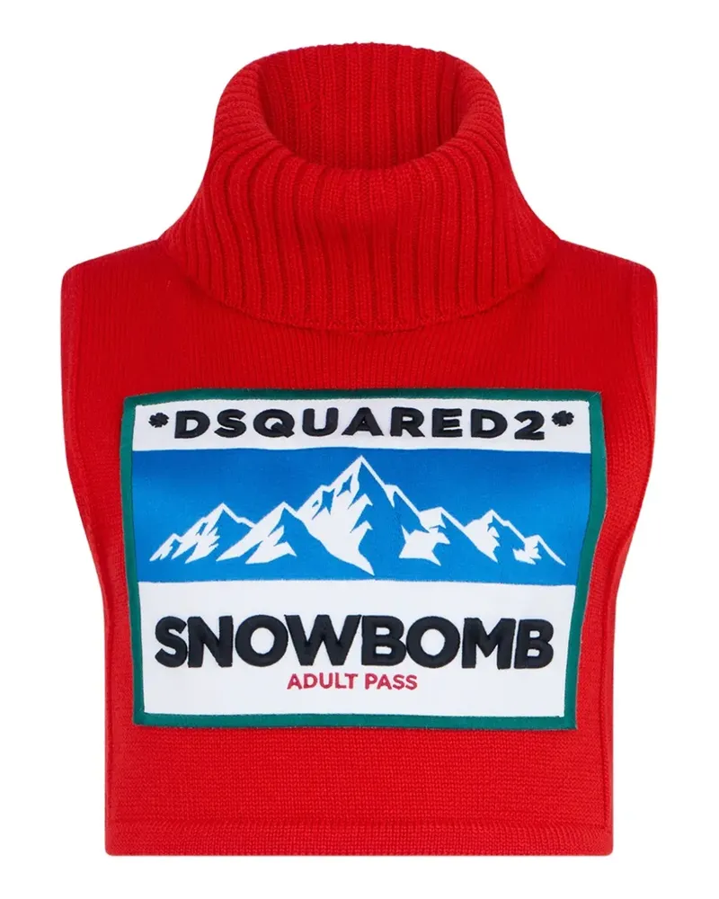Dsquared2 Pullover mit Patch-Detail - Rot Rot