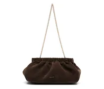 Miami Clutch aus Wildleder - Braun