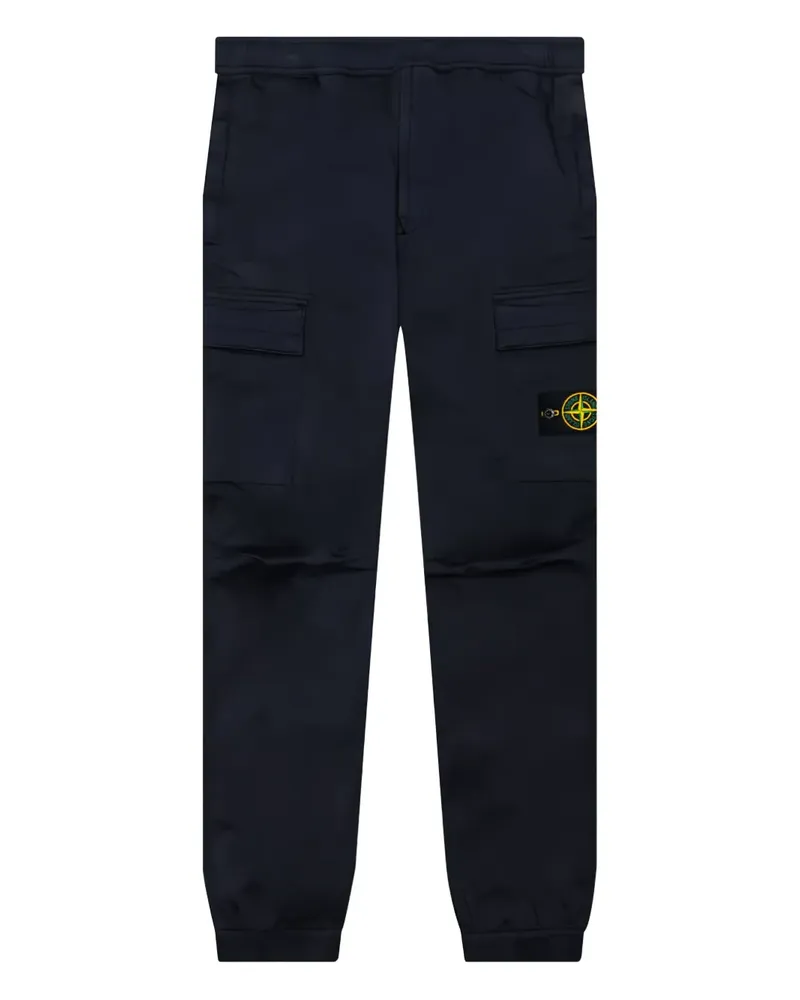 Stone Island Cargohose mit Kompass-Patch - Blau Blau