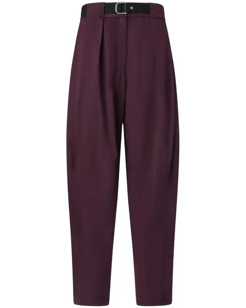 Pinko Tapered-Hose mit Gürtel - Rot Rot