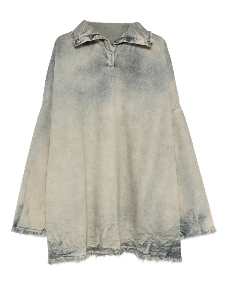 DRKSHDW by Rick Owens Jeansoberteil mit ausgefranstem Saum - Nude Nude