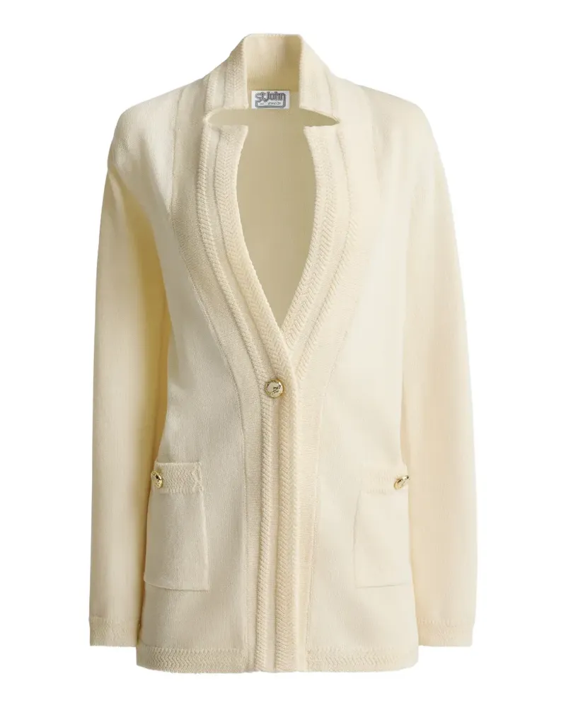 ST. JOHN legacy crepe knit jacket - Nude Nude
