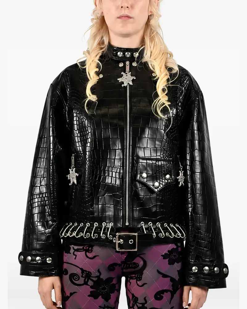 CHOPOVA LOWENA Par Lederjacke - Schwarz Schwarz