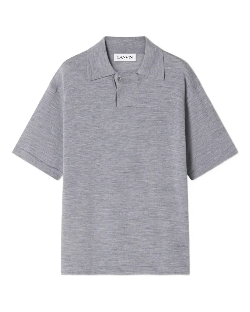 Lanvin Poloshirt mit Knopfleiste - Grau Grau