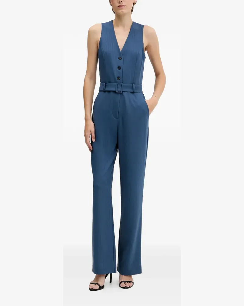Sisley belted jumpsuit - Blau Blau