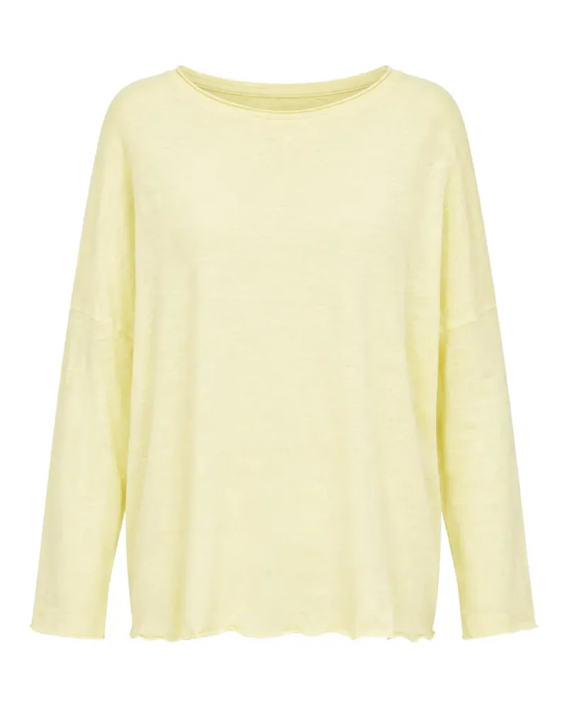 LABO.ART Klassisches Langarmshirt - Gelb Gelb