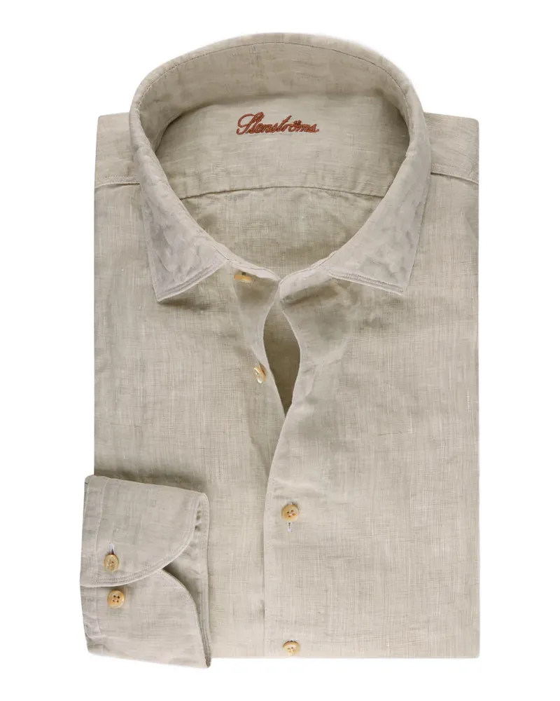 Stenströms cut-away collar shirt - Nude Nude