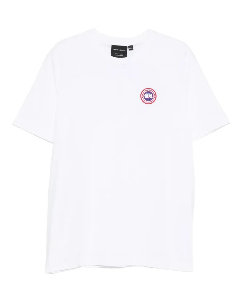 Canada Goose T-Shirt mit Logo-Patch - Weiß Weiß