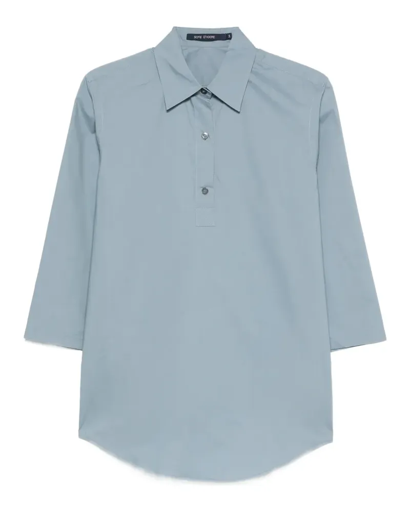 Sofie D'Hoore Bait button-up polo top - Blau Blau
