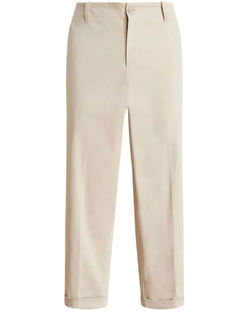 Etro Cropped-Hose mit geradem Bein - Nude Nude