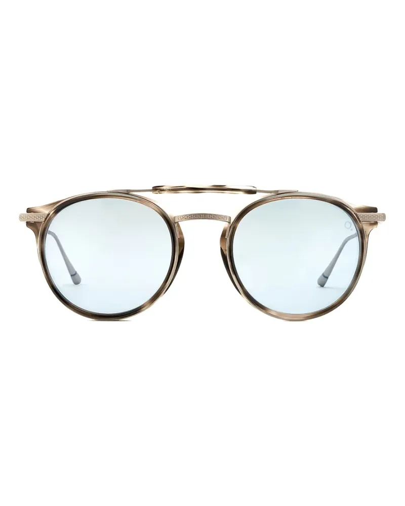 Etnia Barcelona Sonnenbrille mit rundem Gestell - Braun Braun