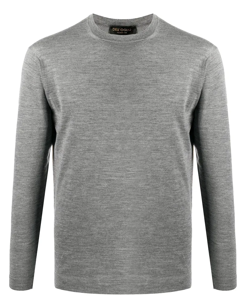 Dell'oglio Schmaler Pullover - Grau Grau