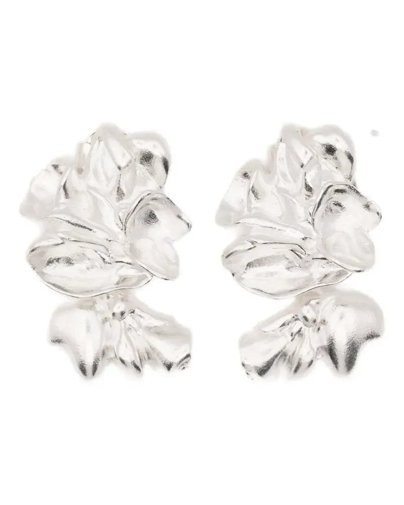 Completedworks floral drop earrings - Silber Silber