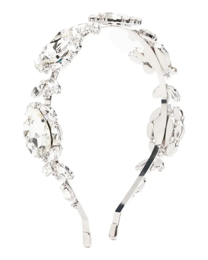 Self-Portrait crystal-embellished headband - Silber Silber