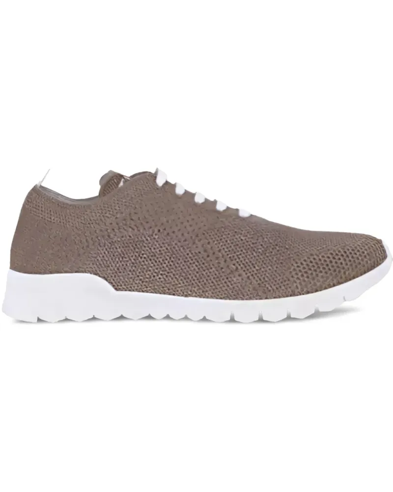 Kiton Sneakers in Strickoptik - Braun Braun