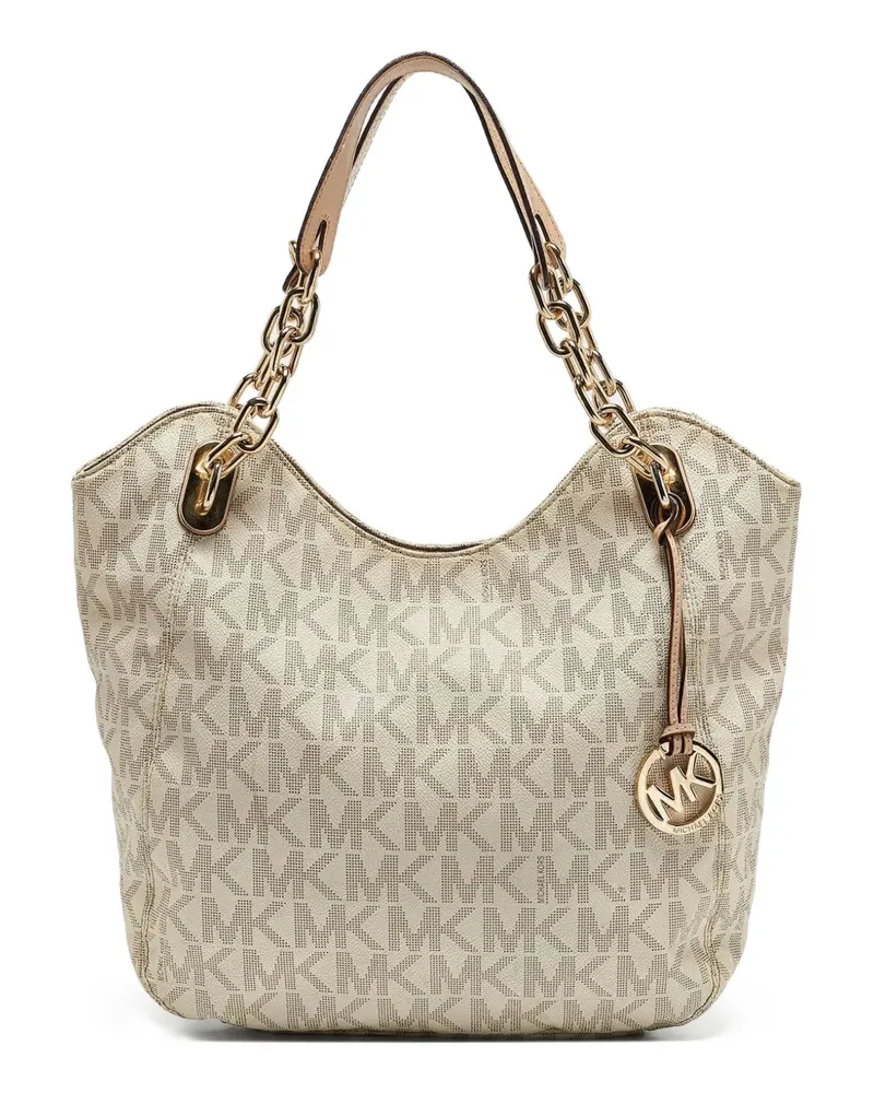 Michael Kors Pre-owned Lillie Schultertasche mit Monogramm - Weiß Weiß
