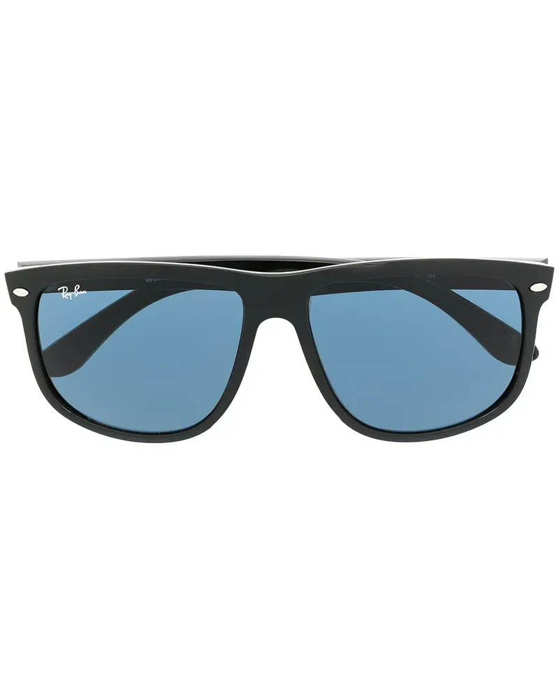 Ray Ban Sonnenbrille mit D-Gestell - Schwarz Schwarz