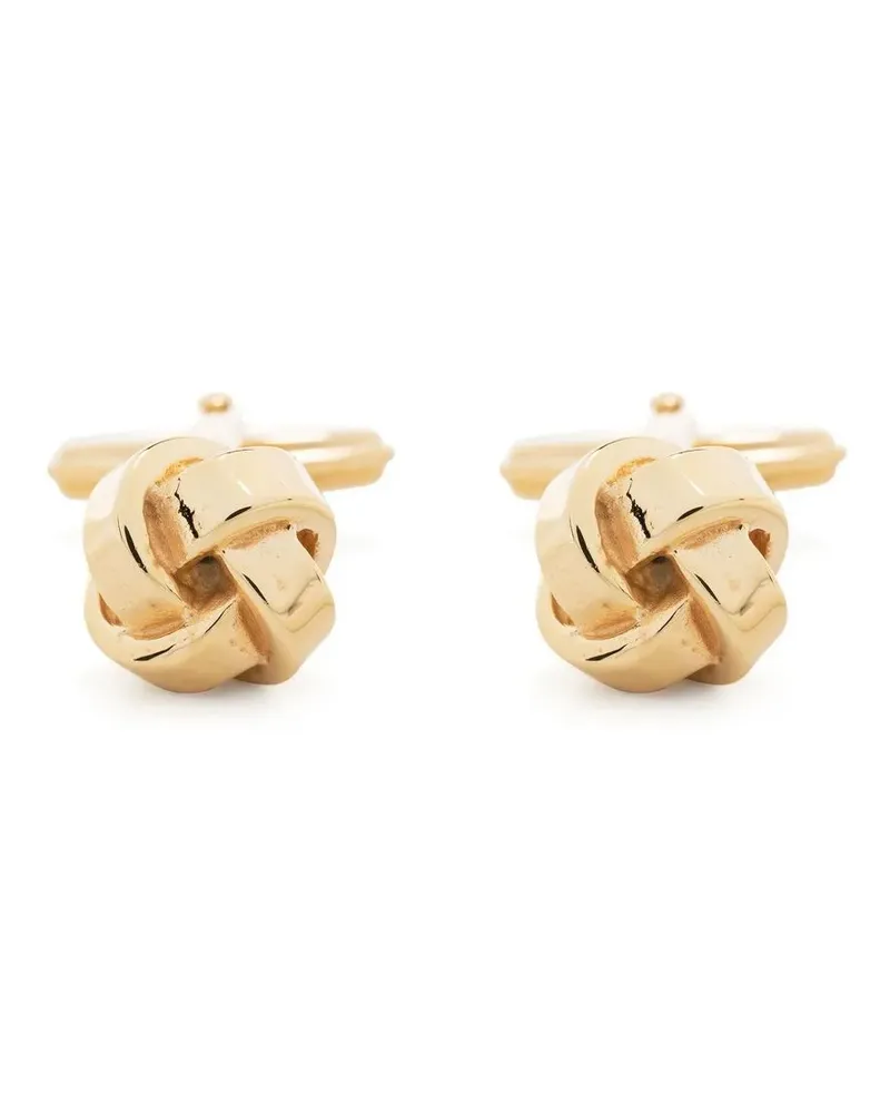Lanvin Manschettenknöpfe mit Knoten - Gold Gold