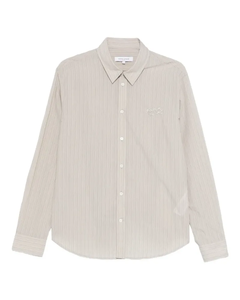 Kitsuné stripe-pattern shirt - Nude Nude