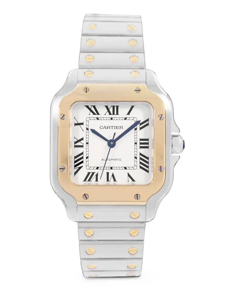 Cartier 2021 Santos Armbanduhr 35mm - Weiß Weiß